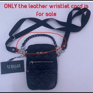MZ Wallace Crosby micro wristlet leather cord ONLY